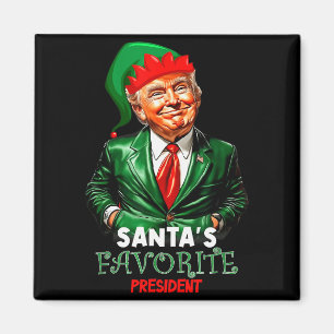 Santas Favorite President Funny Trump Magnet