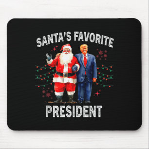 Santas Favorite President Funny Trump Tank Top Mouse Mat