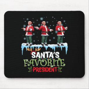 Santas Favorite President Santa Trump Dance Funny Mouse Mat