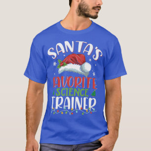 Santa's Favorite Science Teacher Christmas Santa H T-Shirt