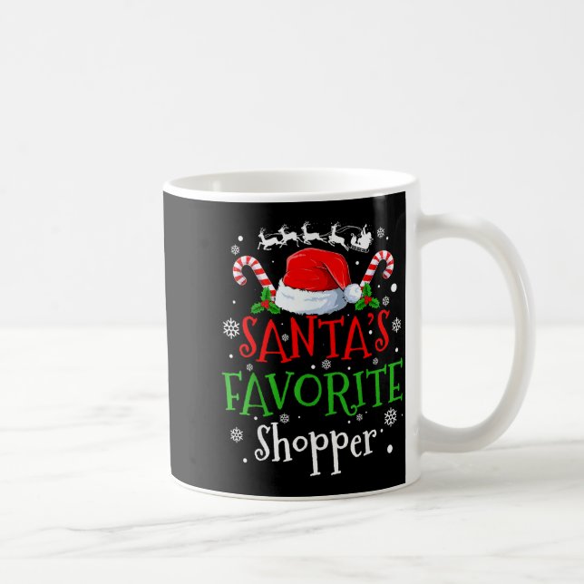 Santa's Favorite Shopper Christmas Party  Coffee Mug (Right)