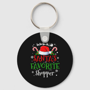 Santa's Favorite Shopper Christmas Party  Key Ring