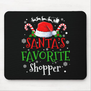 Santa's Favorite Shopper Christmas Party  Mouse Mat