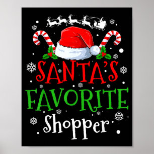 Santa's Favorite Shopper Christmas Party  Poster