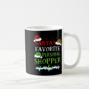 Santa's Favorite Shopper Fun Christmas Consultant Coffee Mug