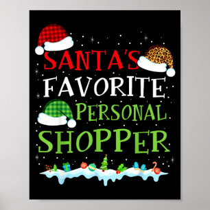 Santa's Favorite Shopper Fun Christmas Consultant  Poster