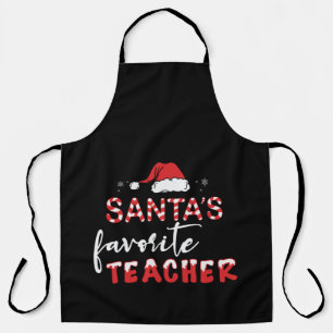 Santa's Favorite Teacher Apron