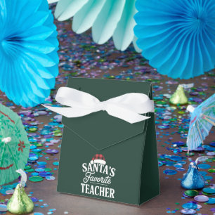 Santa's Favorite Teacher Christmas Teach Students Favour Box