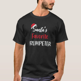 Santas Favorite Trumpeter Christmas trumpet T-Shirt