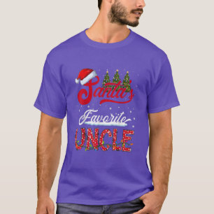 Santas Favorite Uncle Family Matching Group Christ T-Shirt