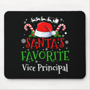 Santa's Favorite Vice Principal Christmas Party Mouse Mat
