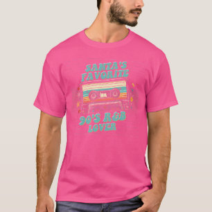 Santas Favourite 90S Rb Music Lover Christmas T-Shirt