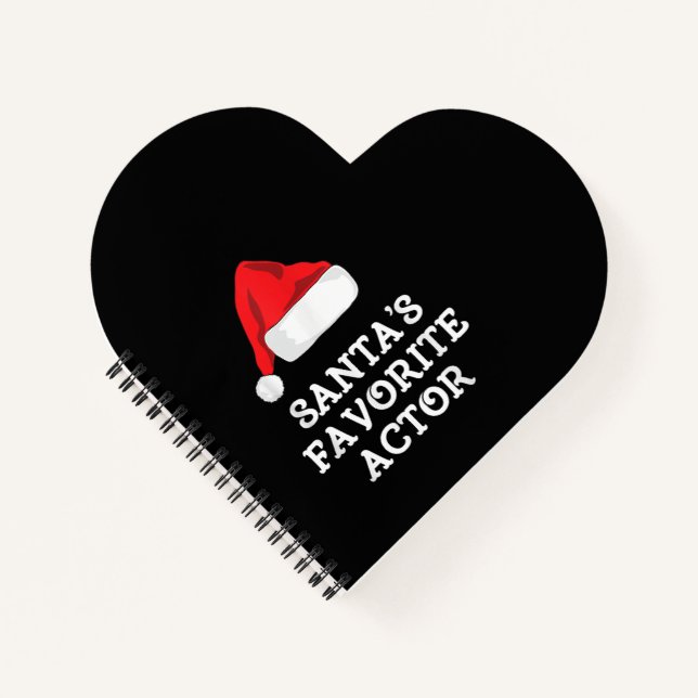 Santas Favourite Actor Christmas Acting Actress Notebook (Front)