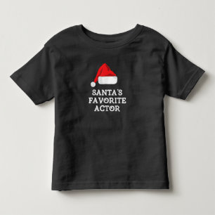 Santas Favourite Actor Christmas Acting Actress Toddler T-Shirt