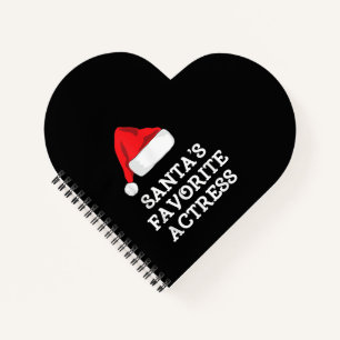 Santas Favourite Actress Christmas Acting Actress Notebook