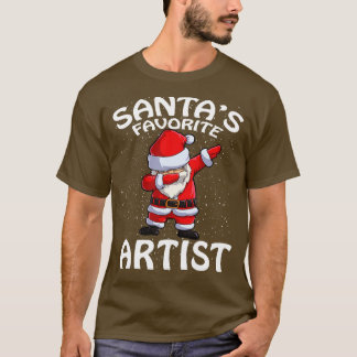 Santas Favourite Artist Christmas T-Shirt