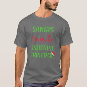 Santa's Favourite Assistant Principal Pajama Chris T-Shirt