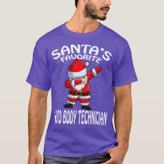 Santas Favourite Auto Body Technician Christmas T-Shirt