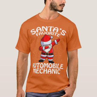 Santas Favourite Automobile Mechanic Christmas T-Shirt