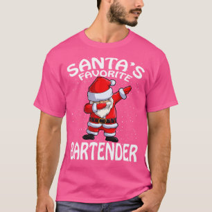 Santas Favourite Bartender Christmas 1 T-Shirt