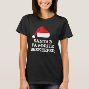 Santas Favourite Bee Keeper Christmas  Bee Keeping T-Shirt