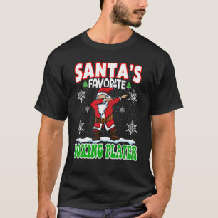 Santa's Favourite Boxing Player Dabbing Santa X T-Shirt