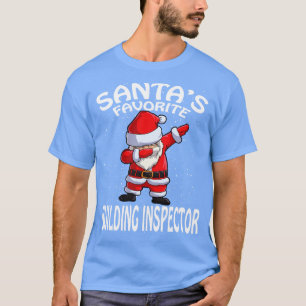 Santas Favourite Building Inspector Christmas T-Shirt