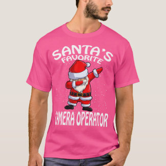 Santas Favourite Camera Operator Christmas T-Shirt
