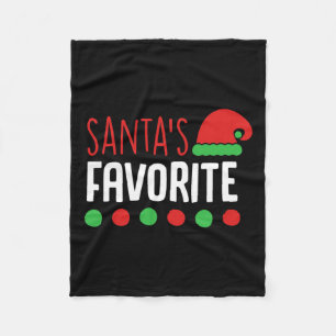 Santa's Favourite Christmas S For Women Men Kids F Fleece Blanket