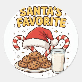 Santa's Favourite Christmas Sticker