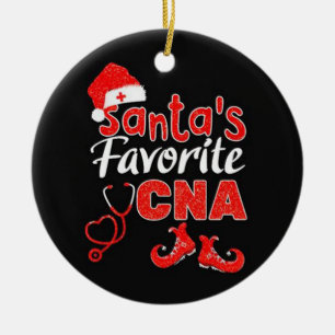 Santas favourite cna christmas ornament