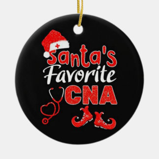 Santas favourite cna christmas ornament