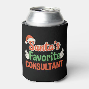 Santa's Favourite Consultant Christmas Xmas Can Cooler