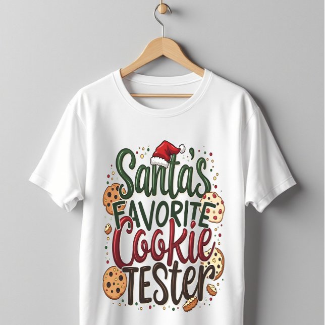 Santa's Favourite Cookie Tetser T-Shirt (Creator Uploaded)