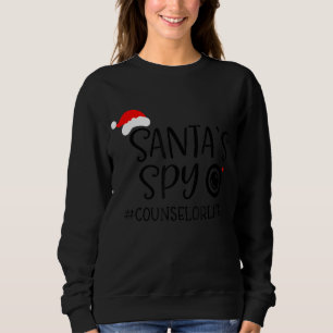 Santa's Favourite Counsellor Santa Spy Counsellor Sweatshirt