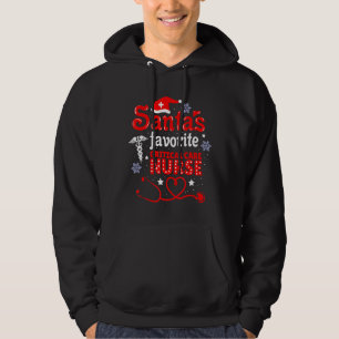 Santas Favourite Critical Care Nurse Christmas Icu Hoodie