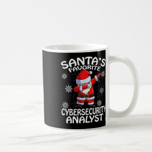 Santa's Favourite Cyber Security Analyst Christmas Coffee Mug