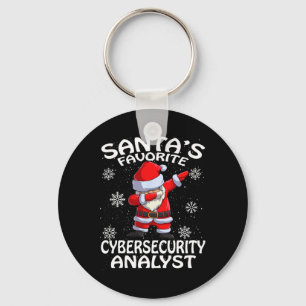 Santa's Favourite Cyber Security Analyst Christmas Key Ring