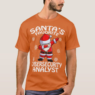 Santas Favourite Cybersecurity Analyst Christmas T-Shirt