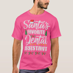 Santa's Favourite Dental Assistant Christmas T-Shirt