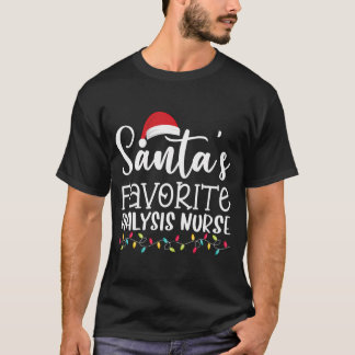 Santa'S Favourite Dialysis Nurse Ugly Sweater Chri