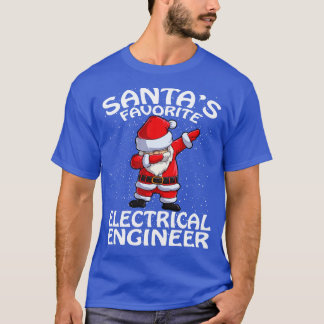 Santas Favourite Electrical Engineer Christmas T-Shirt