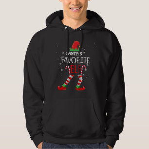 Santa's Favourite Elf Matching Family Christmas Hoodie