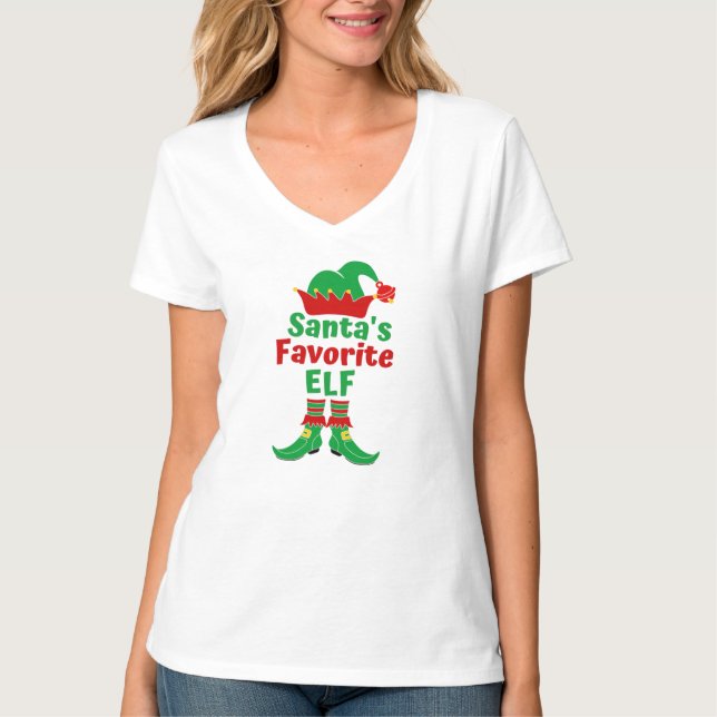 Santa's Favourite Elf T-Shirt (Front)