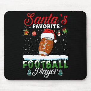 Santa's Favourite Football Player Christmas Footba Mouse Mat