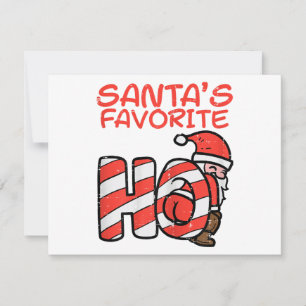 Santas Favourite Funny Naughty Adult Christmas Xma Holiday Card