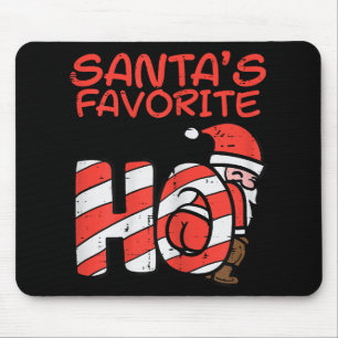 Santas Favourite Funny Naughty Adult Christmas Xma Mouse Mat