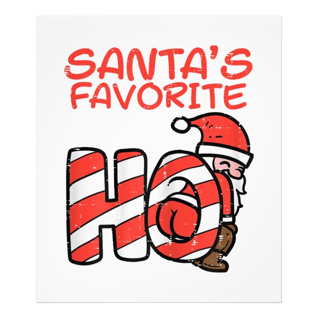 Santas Favourite Funny Naughty Adult Christmas Xma Photo Print (Front)