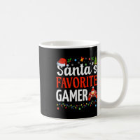 Santa's Favourite Gamer Christmas Funny Gaming Xma