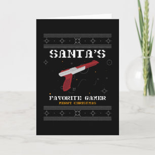 Santa's Favourite Gamer Merry Christmas Card